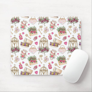 Mousepad Partido Moderno do Blush e do Chá Branco