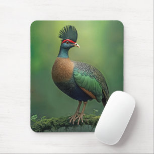 Mousepad Partucho preso em uma ramificação coberta por mois