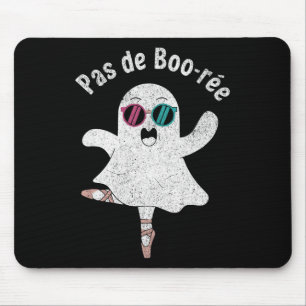 Mousepad Pas De Boo-rée Cute Ballerina Ghost Funny Balé