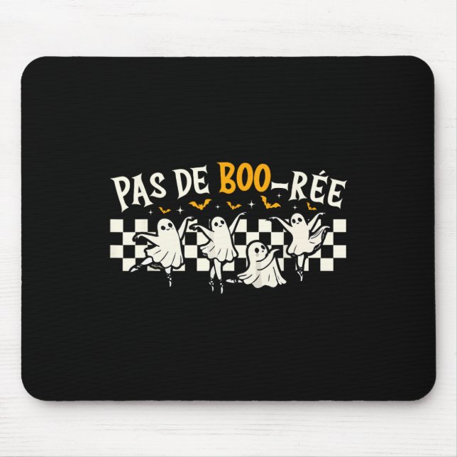 Mousepad Pas De Boo-rée Ghost Byllet Dancer Halloween Dance (Frente)