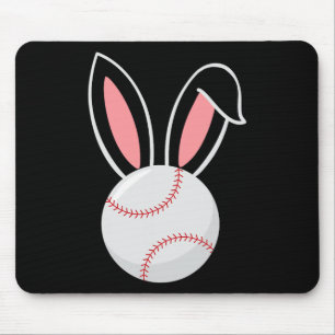 Mousepad Páscoa Baseball Bunny Ears Diversão Páscoa do Vent
