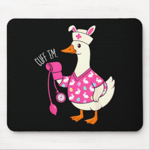 Mousepad Páscoa Boba Divertida Ganso Enfermeira ER CNA LPN