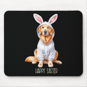Mousepad Páscoa Cachorro Primavera Retriever Páscoa Eg