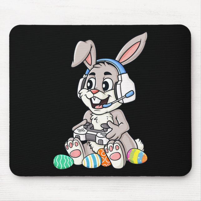 Mousepad Páscoa Coelhinhos Brincadeiras Ovos Jogo Jovens Ra (Frente)