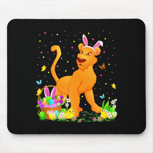 Mousepad Páscoa Cougar Bunny Caça ao Ovo Páscoa (Frente)