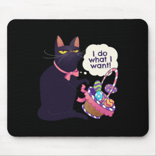Mousepad Páscoa De Gato Divertido O Que Quero De Bolas De P