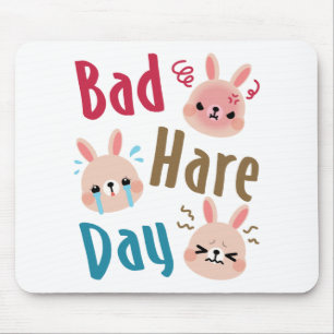 Mousepad Páscoa do Dia da Pena Engraçado Coelhinho Coelho K