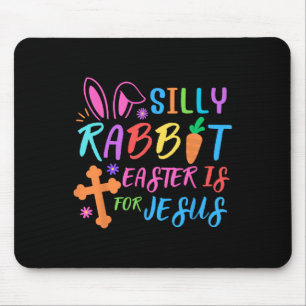 Mousepad Páscoa Domingo - Páscoa De Coelho Bobo É Para Jesu