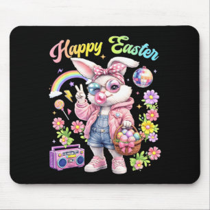 Mousepad Páscoa feliz coelho fofo engraçado ovos de páscoa