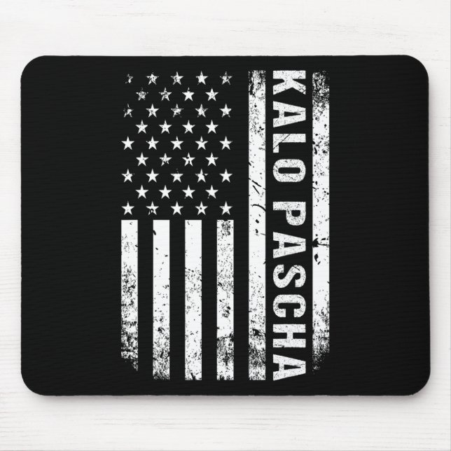 Mousepad Páscoa Grega Kalo Pascha Retro Estados Unidos Band (Frente)