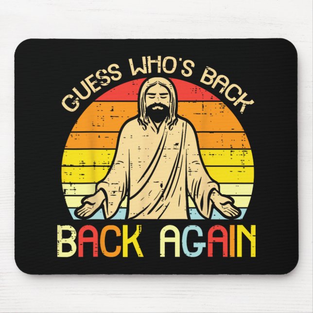 Mousepad Páscoa Jesus Adivinhe Quem É Ck Religioso Cristão  (Frente)