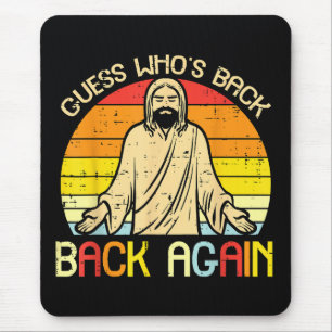 Mousepad Páscoa Jesus Adivinhe Quem Voltou Religioso Cristã