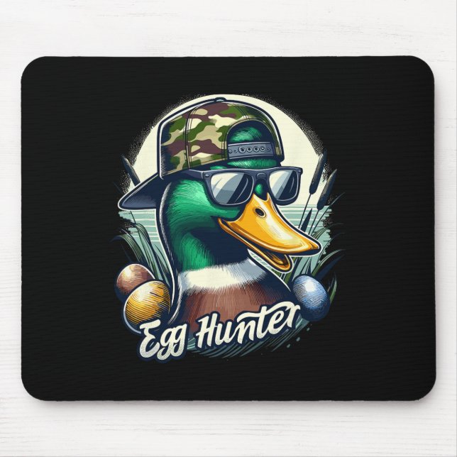 Mousepad Páscoa Mallard Duck A Caça Está Na Páscoa Camo Duc (Frente)