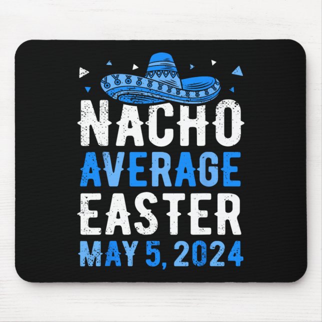 Mousepad Páscoa Média Nacho Engraçado Cinco De Mayo Grego F (Frente)