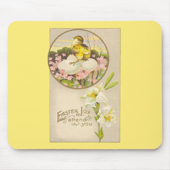 Mousepad Páscoa - o pintinho & os ovos levantam uma árvore (Frente)