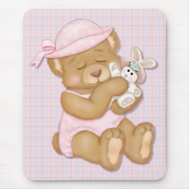 Mousepad Páscoa ursinho Girl (Frente)