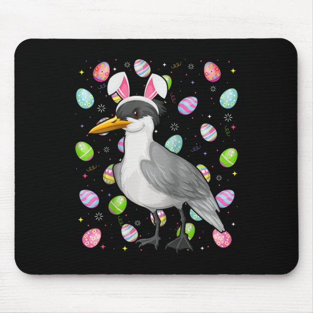 Mousepad Páscoas Diversas Gaivotas Páscoa Coelhinhos Ovos d (Frente)