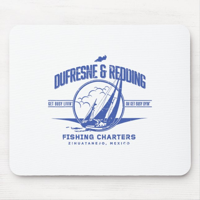 Mousepad Passadiços de Pesca Vintage Dufresne e Redding  (Frente)