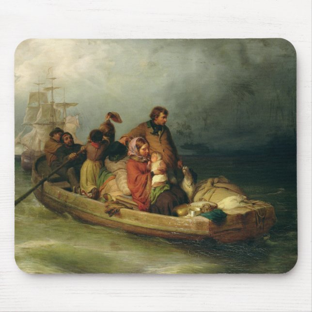 Mousepad Passageiros do emigrante a bordo, 1851 (Frente)