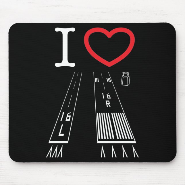 Mousepad Passagens do aeroporto Van Nuys 16L e 16R - Mousep (Frente)