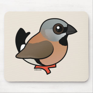 Mousepad Passarinho Preto-throated de Birdorable