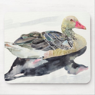 Mousepad Pássaro da aguarela do desenhar da mão, pato
