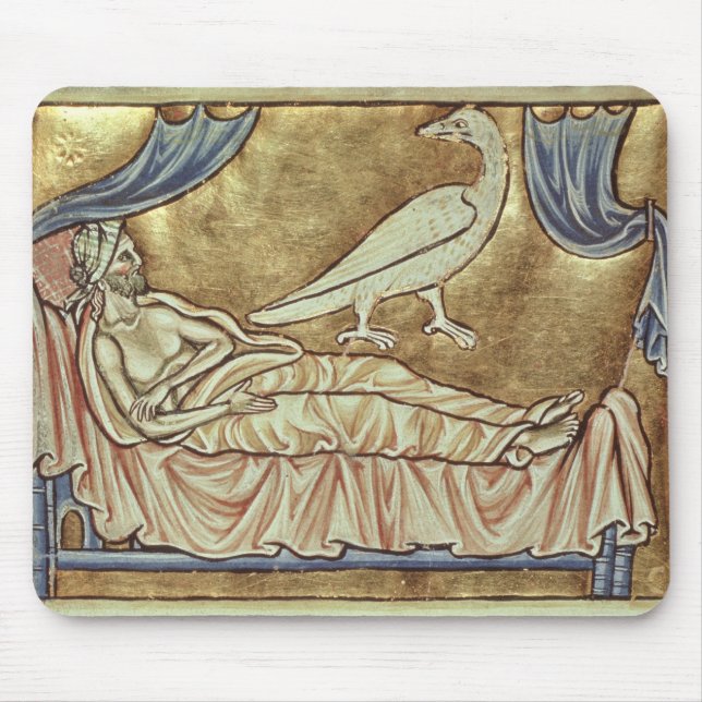 Mousepad Pássaro de Caladrius, reputado para prever (Frente)