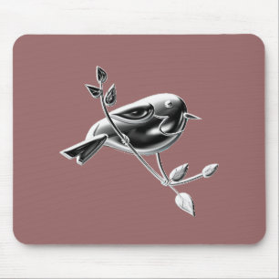 MOUSEPAD PÁSSARO DE PRATA