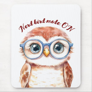 Mousepad Pássaro do Nerd do geek