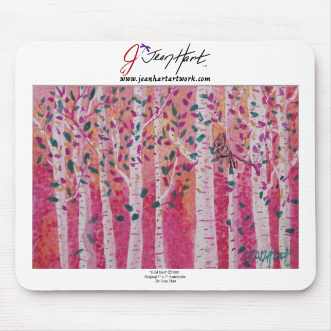 Mousepad Pássaro Dourado (Frente)