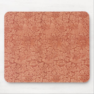 Mousepad Pássaro e Anêmona por William Morris, Natureza Vin