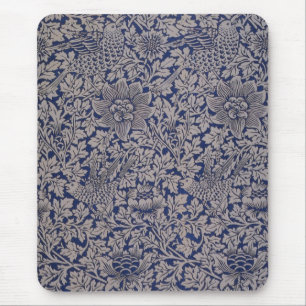 Mousepad Pássaro e Anêmona por William Morris Padrão Vintag