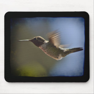 Mousepad Pássaro Hummingno Voo