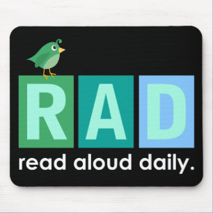 Mousepad Pássaro RAD - Presente diário alto lido da leitura