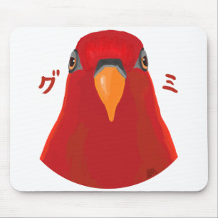 Mousepad Pássaro vermelho "GUMI"