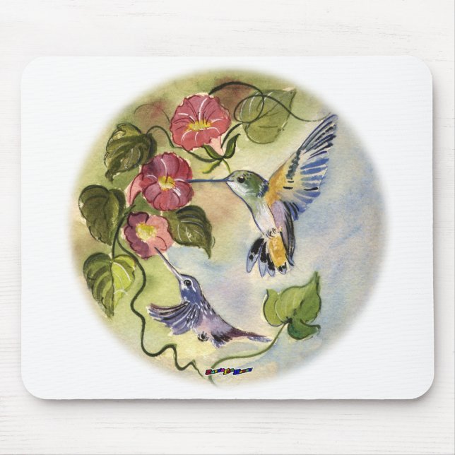 Mousepad Pássaros de Humming (Frente)