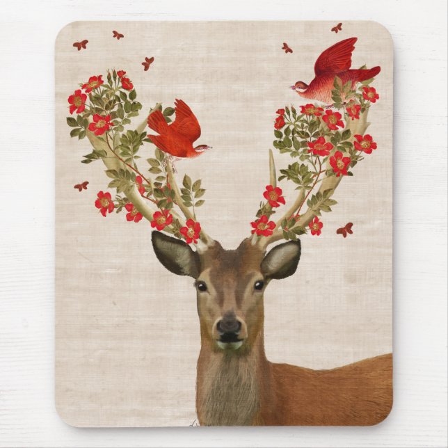 Mousepad Pássaros Deer and Love (Frente)
