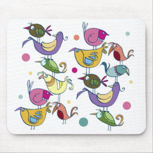 Mousepad Pássaros engraçados