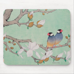 Mousepad Pássaros gêmeos nos ramos