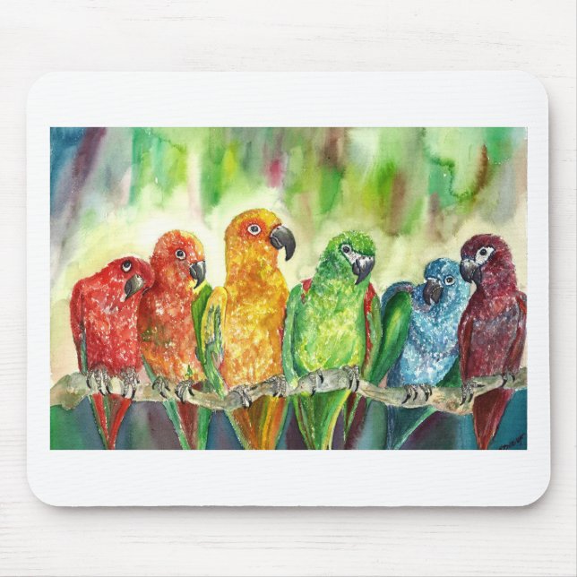 Mousepad Pássaros tropicais (Frente)