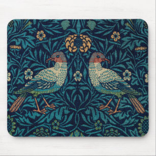 Mousepad Pássaros William Morris. Padrão de colheita do ani