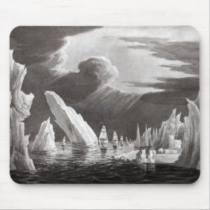 Mousepad Passe através do gelo, gravado por D. Havell