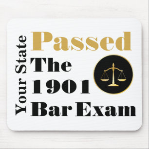 Mousepad Passed the Bar Exam (Customize State and Year)