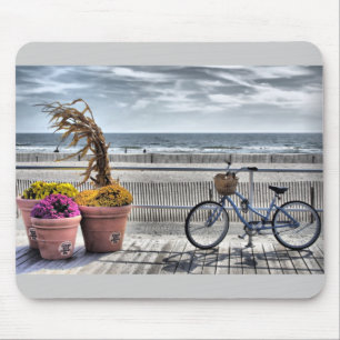 Mousepad Passeio à beira mar HDR da costa do jérsei