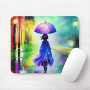 Mousepad Passeio colorido na chuva