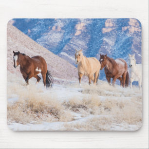 Mousepad Passeio de cavalo cowboy no Hideout Ranch