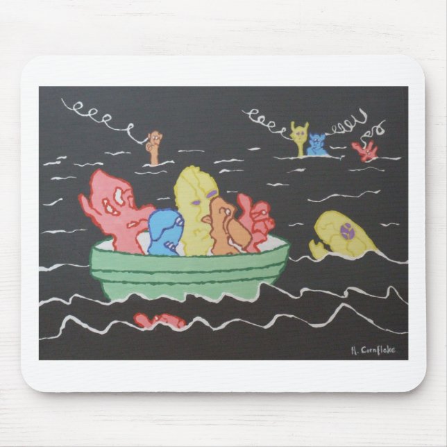 Mousepad Passeio do barco do carnaval (Frente)