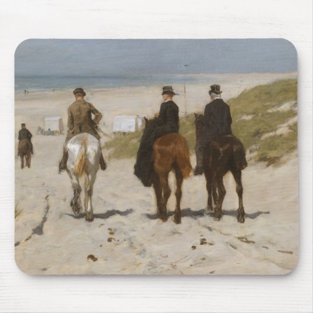 Mousepad Passeio na praia - malva da manhã de Anton (Frente)