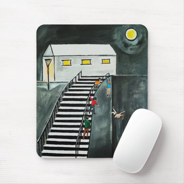 Mousepad Passos Desnecessários Pintura de Alfred Fox (Com mouse)