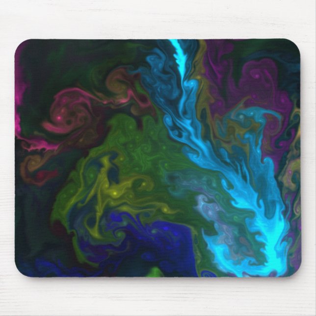 Mousepad Pasta colorida do rato artístico (Frente)
